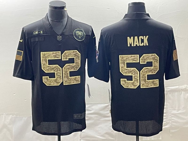 Men Chicago Bears 52 Mack Black camo Nike Limited NFL Jersey